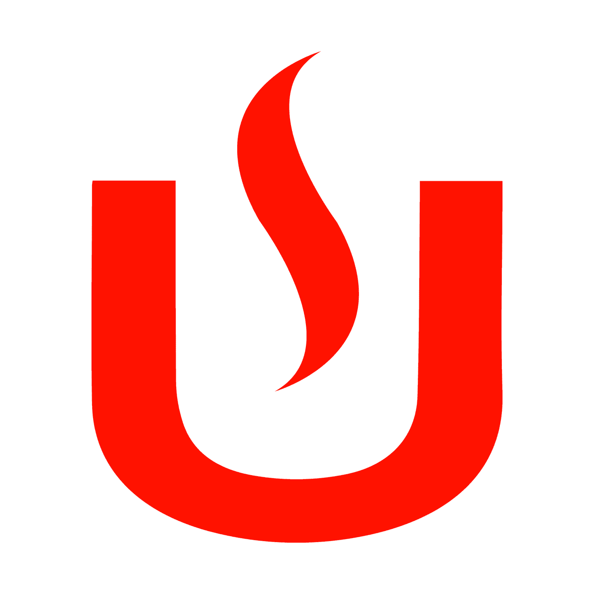 Monogramme UFood : un U rouge surmonté d’une flamme